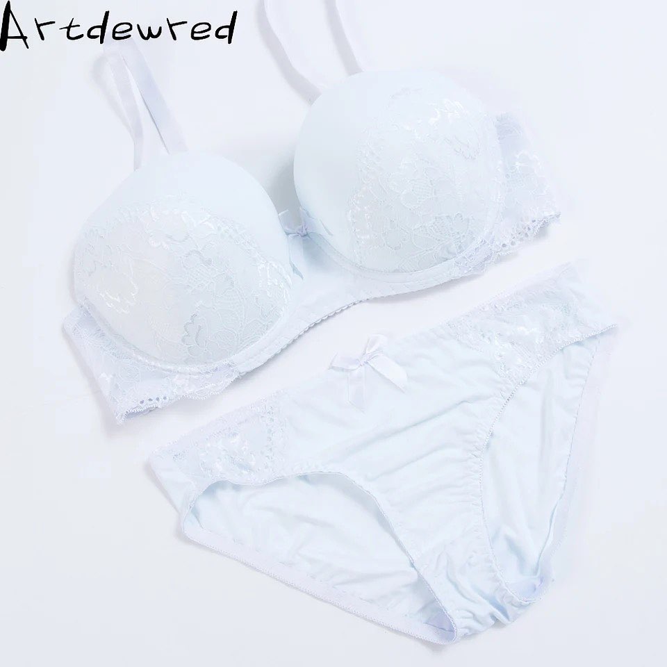 Net Pushup Bra Panty Set