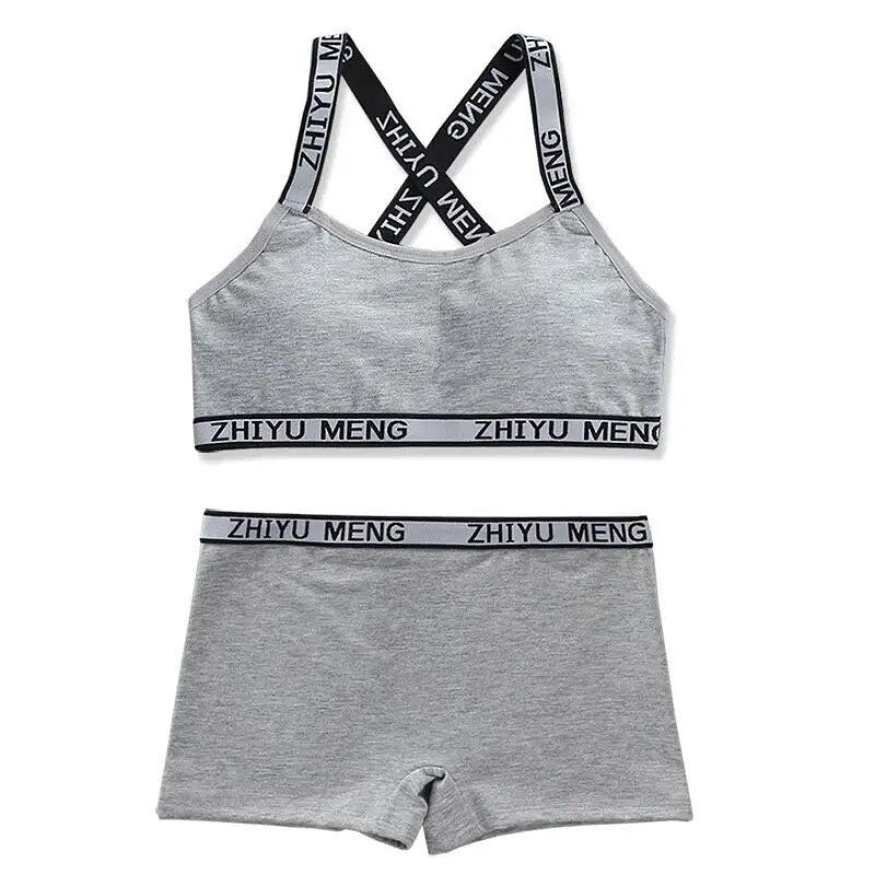 MSK Active Cotton Sports Bra Panty Matching Set