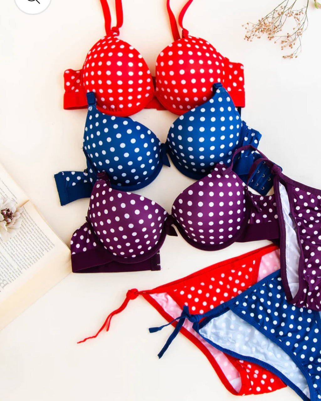 Basic Bikini T-Shirt Bra Panty Set