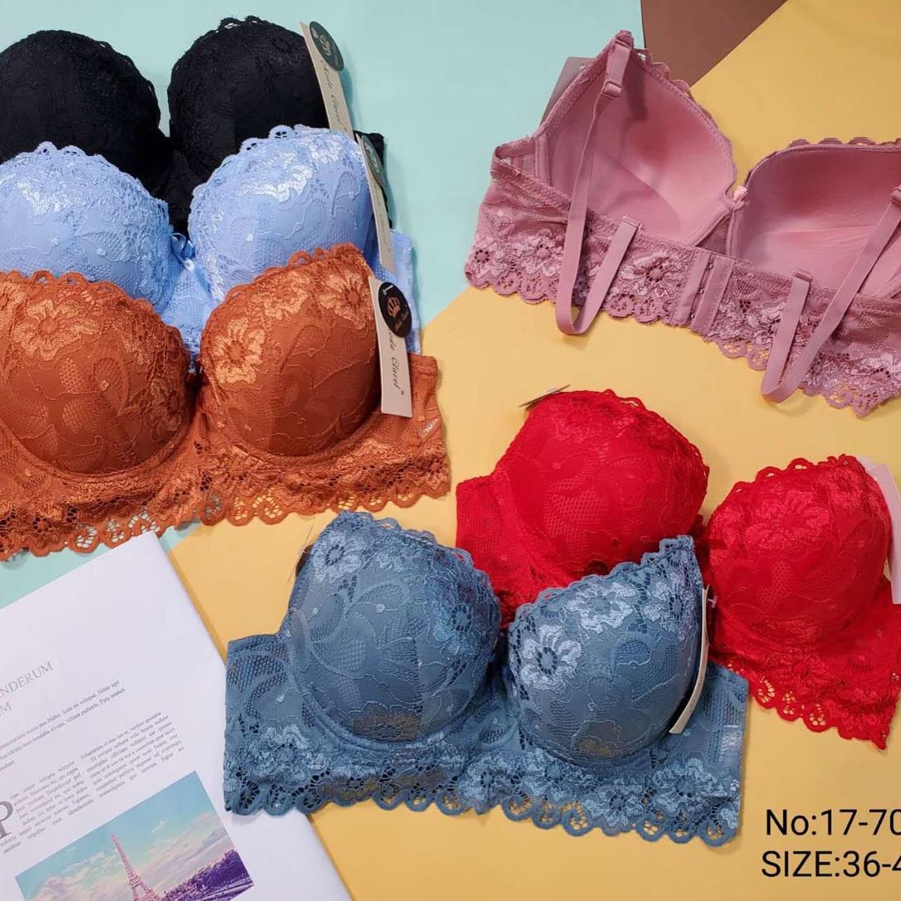 Basic Net Wired Pushup Bra