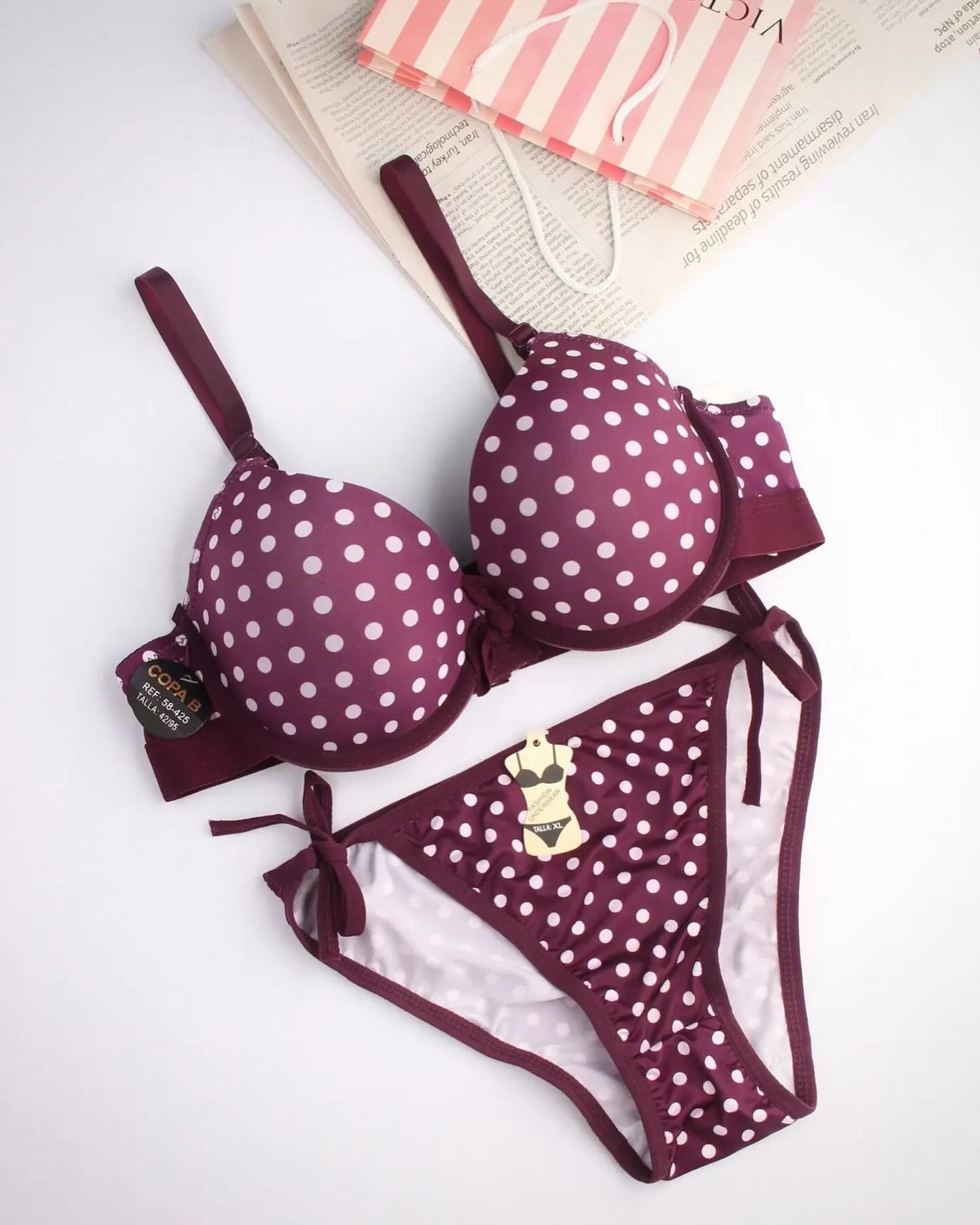Basic Bikini T-Shirt Bra Panty Set