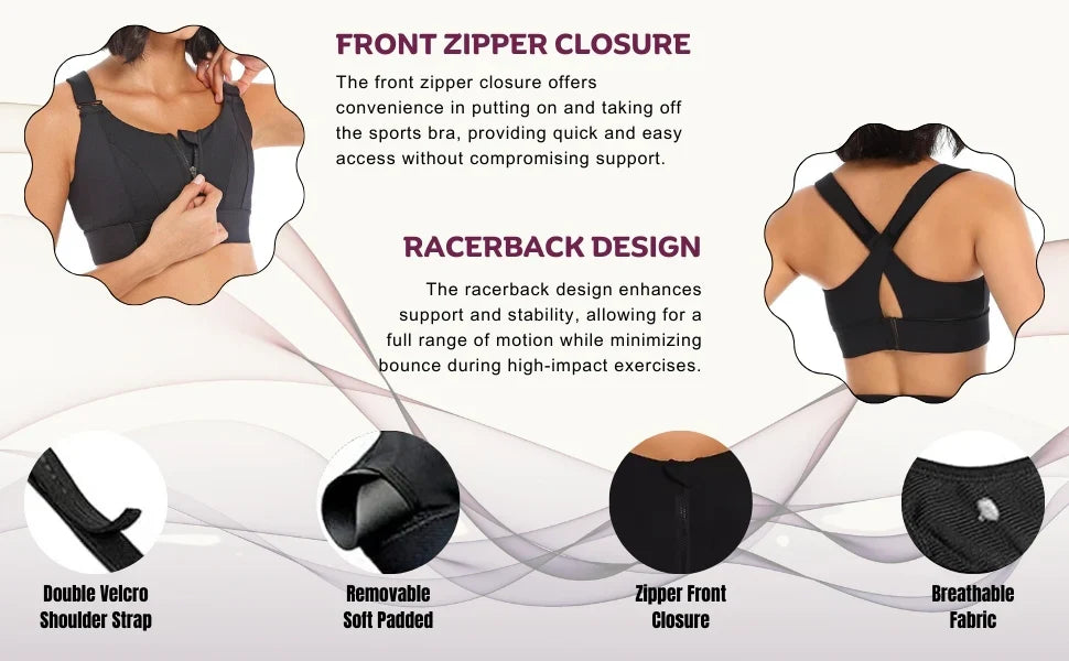 MSK Ultimate Pro-Fit Sports Bra: Custom Support High-Impact Gear