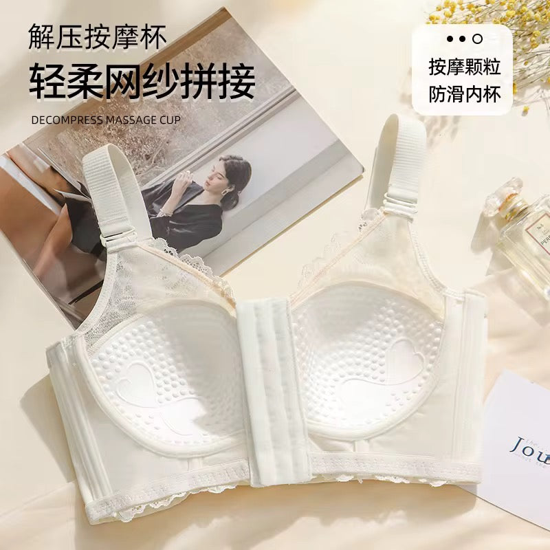 White compression massage cup with packaging on a light background