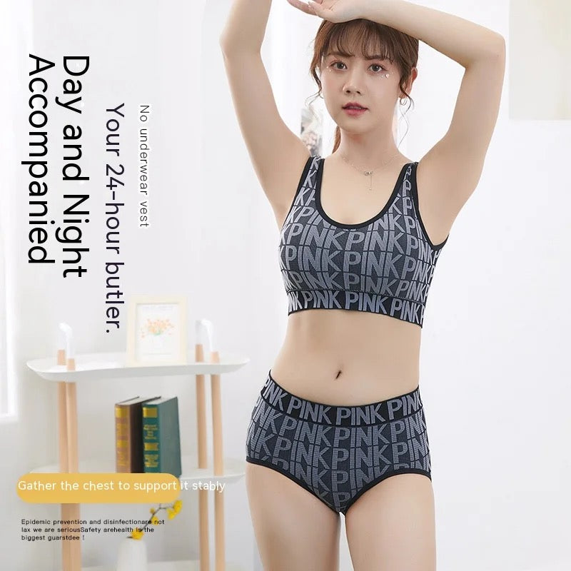 Sweat Proof Sports Bra Panty Set