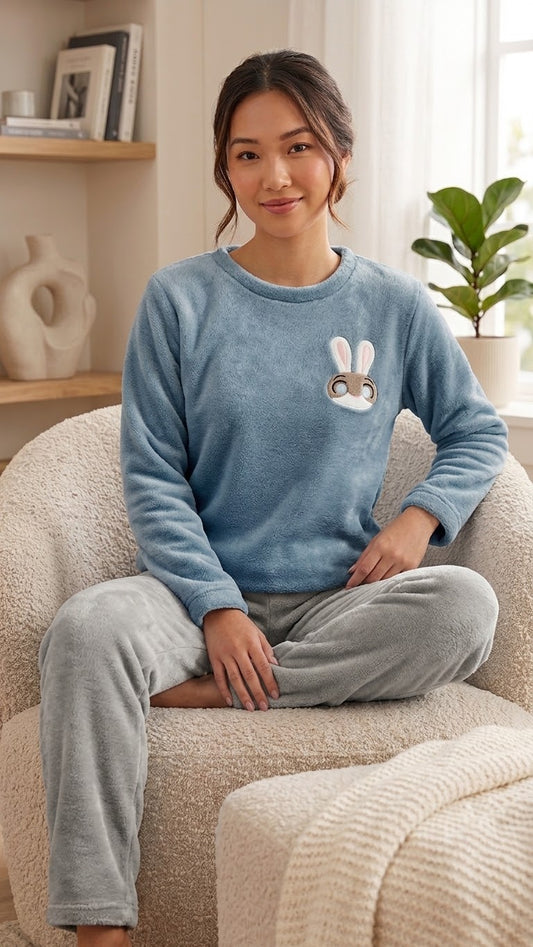 MSK Winter Fleece Night Suit Cozy  PJs