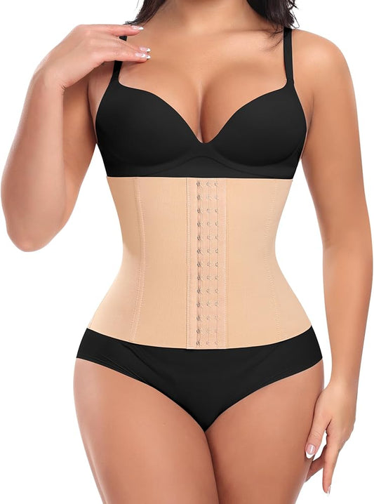 Adjustable Tummy Control Waist Trainer | MSK Elite Hook-and-Eye Shapewear