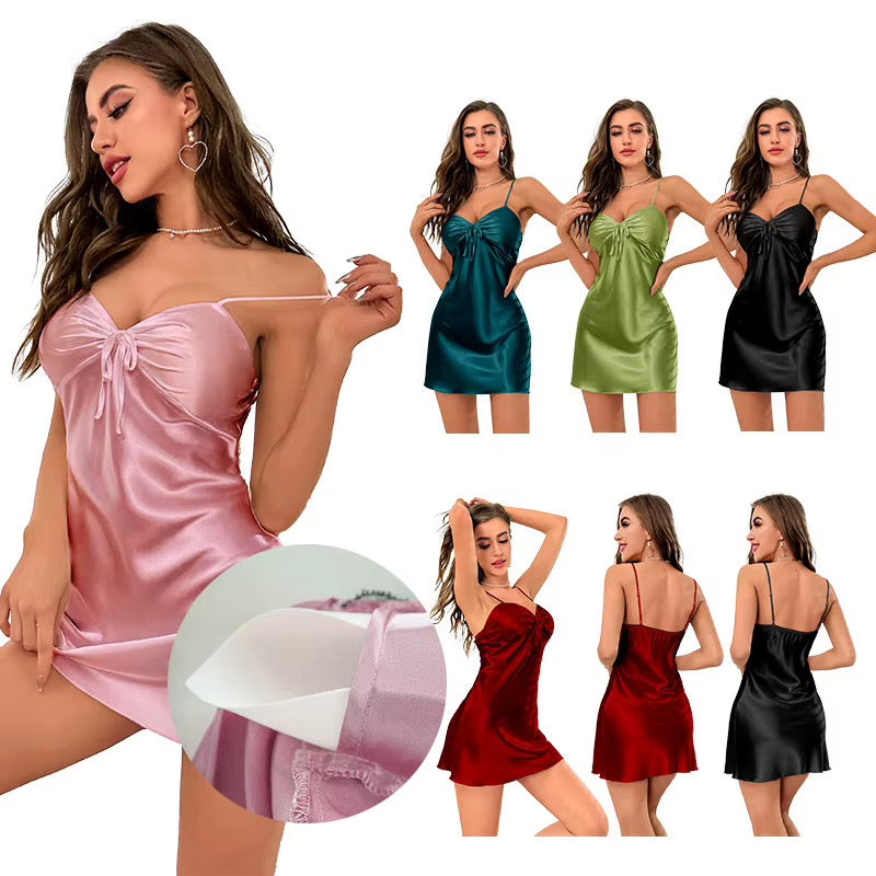 MSK Satin Silk Nighty Loungewear: Smooth Satin Slip Dress