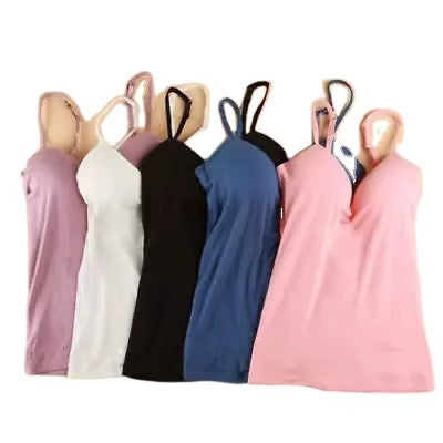 MSK Built-In Bra Slip Camisole: Padded Everyday Camisole