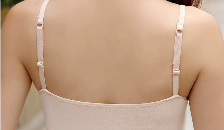 MSK Built-In Bra Slip Camisole: Padded Everyday Camisole