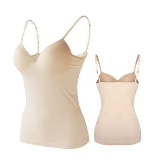 MSK Built-In Bra Slip Camisole: Padded Everyday Camisole