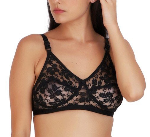 See Through Transparent Net Bra