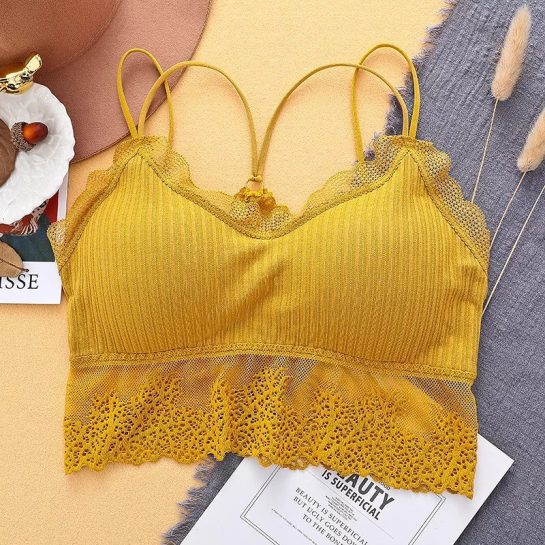 fancy remove able padded bralette