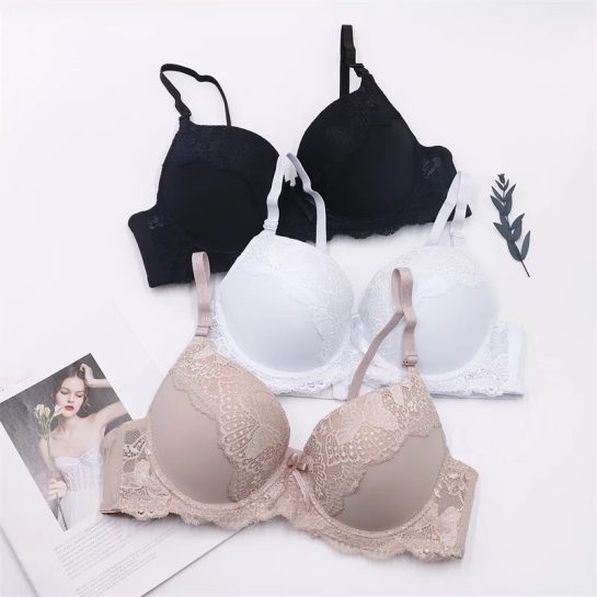 Seamless Pushup Bra | Lace Wired Padded Bra for Women