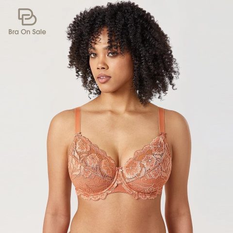 Floral Mesh Underwired Bra