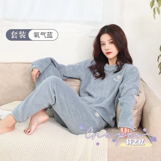 Plain Warm Night Dress PJ