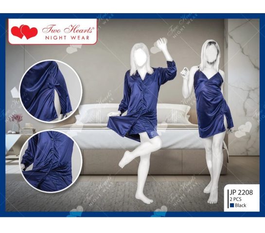 Two Hearts Nighty with Inner & Gown