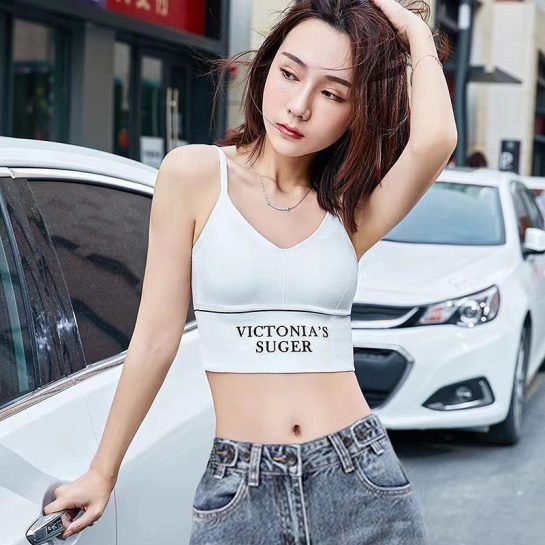 Victoria Crop Tank Top Bralette - Image 2