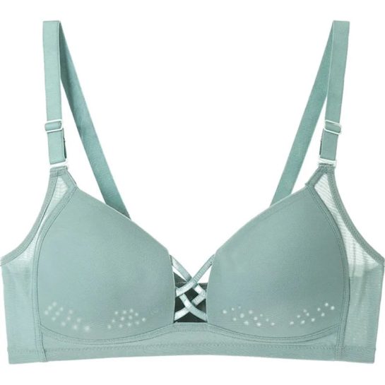 A breathable wireless t-shirt bra that combines comfort and style.