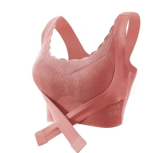 Front Open Bra for Breast Lifting Front Double Hooks Closure for Saggy Chest