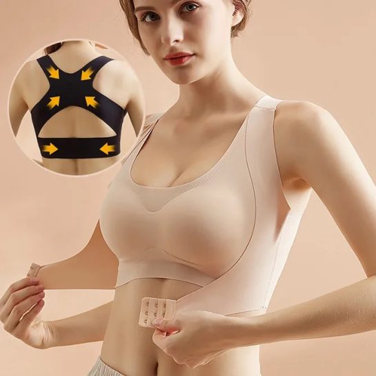 Posture Corrector Front Closure Bra for Saggy Chest