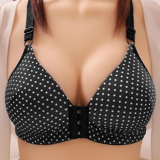 Cotton Front Open Bra with Hooks