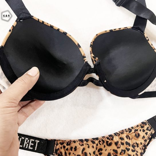 Leopard Victoria Secret Bra Panty Set