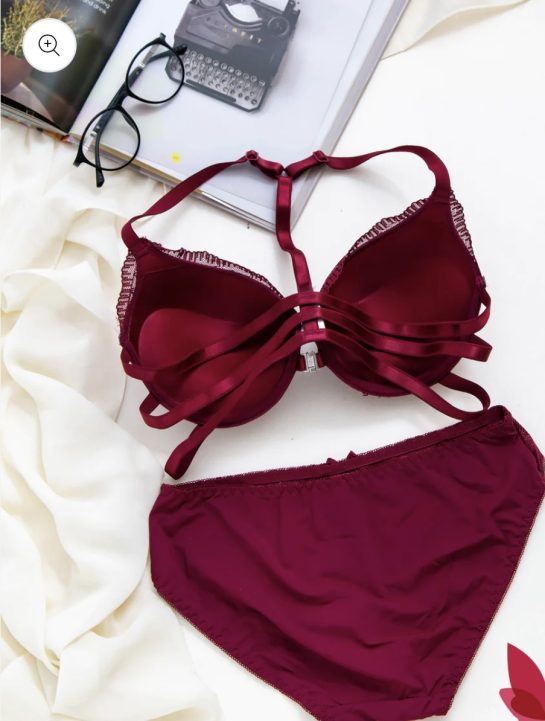 Front Open Sexy Sides Bra Panty Set