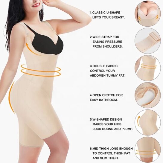 Women Full Body Shaper Breathable