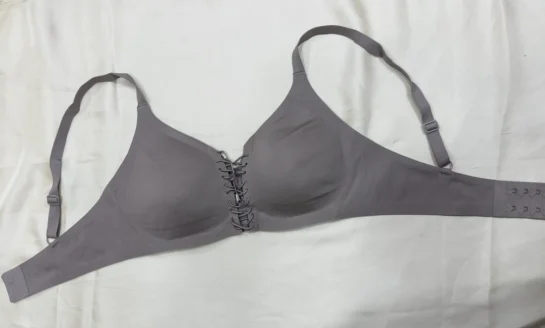 T-Shirt Bra Wireless Soft Padded with Front Laces Style