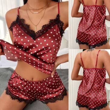 Polka Shorts Nighty Lounge Wear