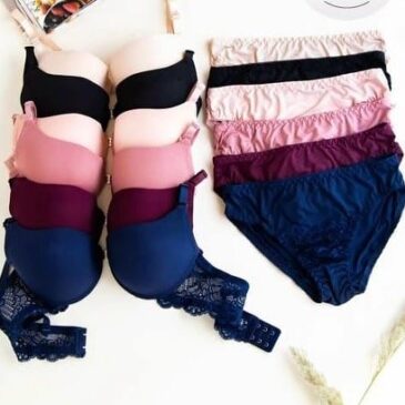 Seamless Wired Single Padded T-Shirt Bra Panty Set