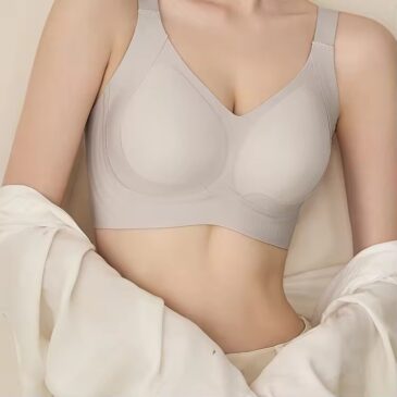 Comfort Fit Wireless V-Neck Bralette - Smooth & Supportive Everyday Bra